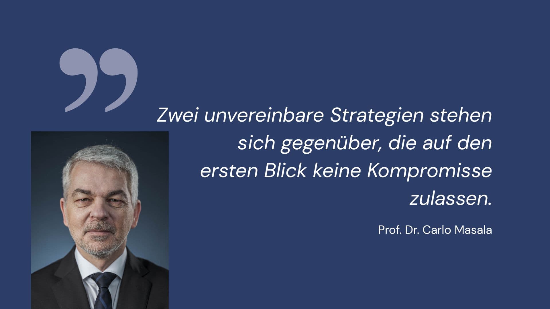Denn sie wissen nicht, was sie tun. Oder doch? Analyse von Prof. Dr. Masala