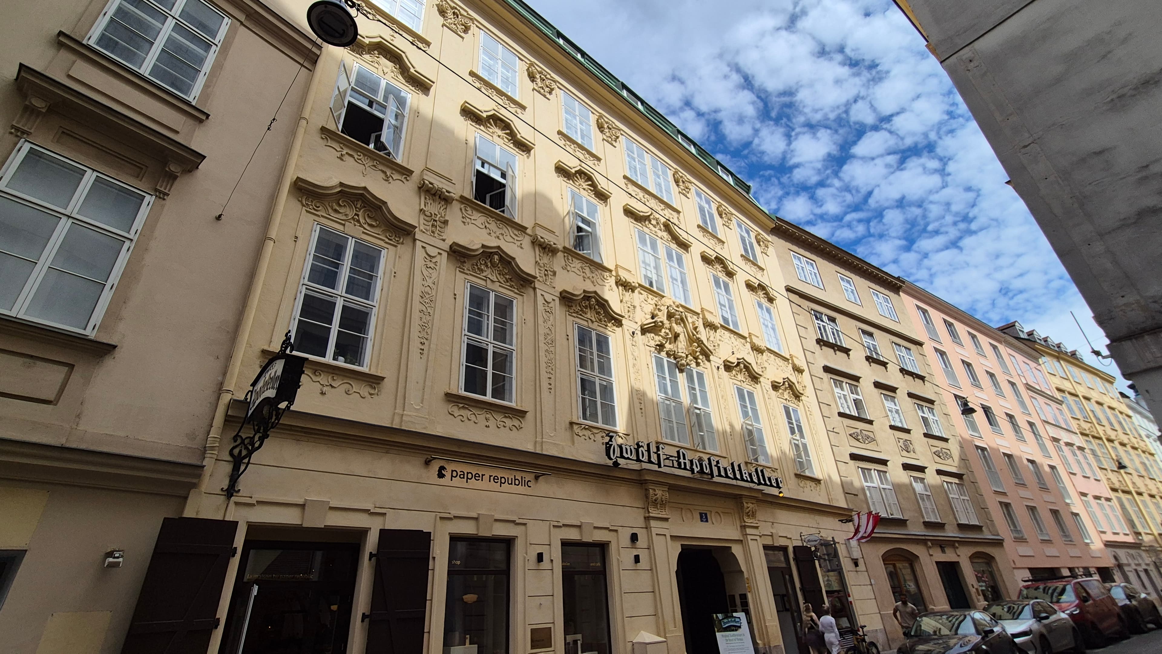 Neuer Bürostandort von AKE | SKABE in der Sonnenfelsgasse 3 in Wien: Hausansicht