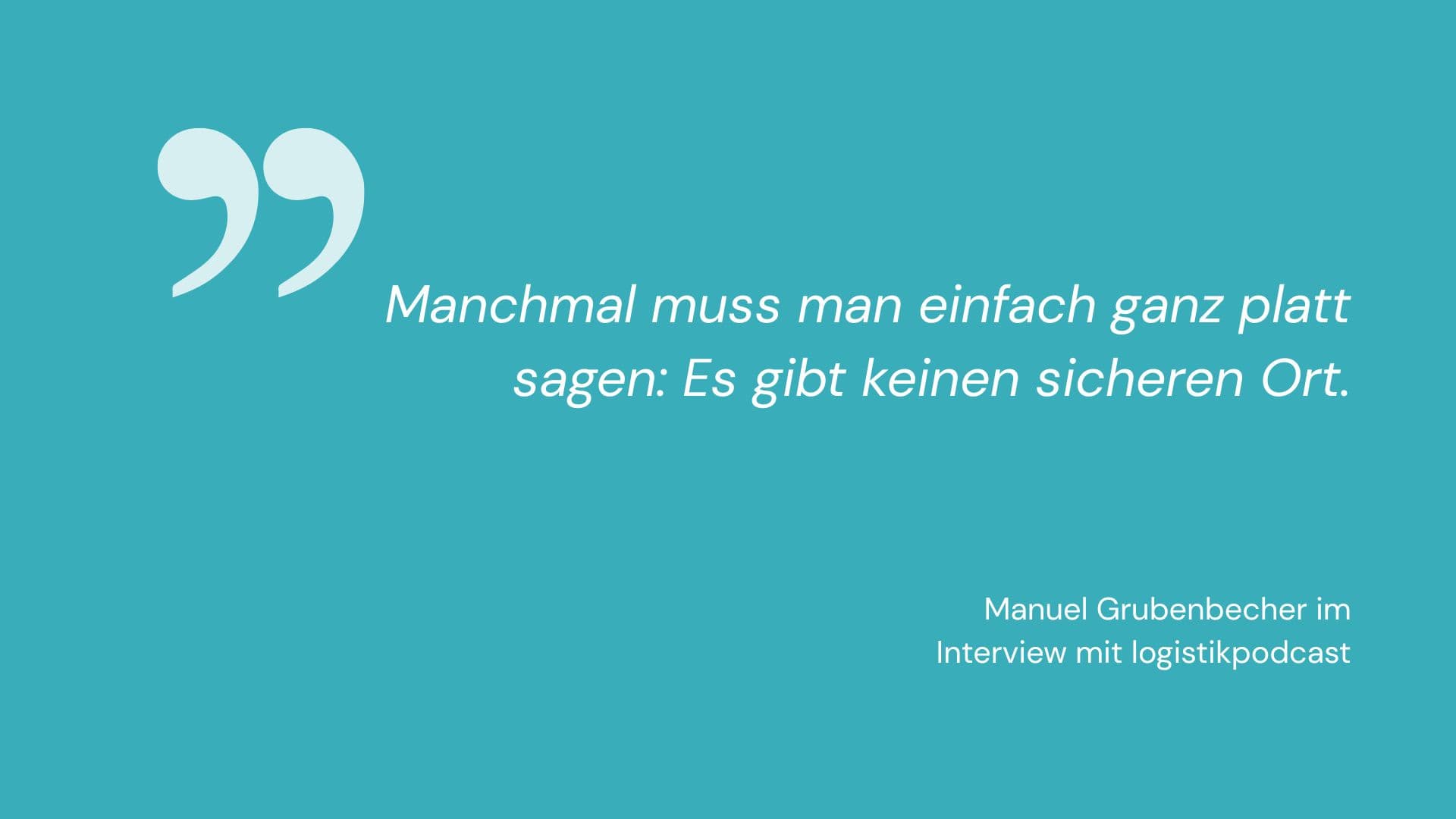 SPECIAL – USA vs. Iran: Geopolitische Einordnung für Logistiker. Podcast mit Manuel Grubenbecher